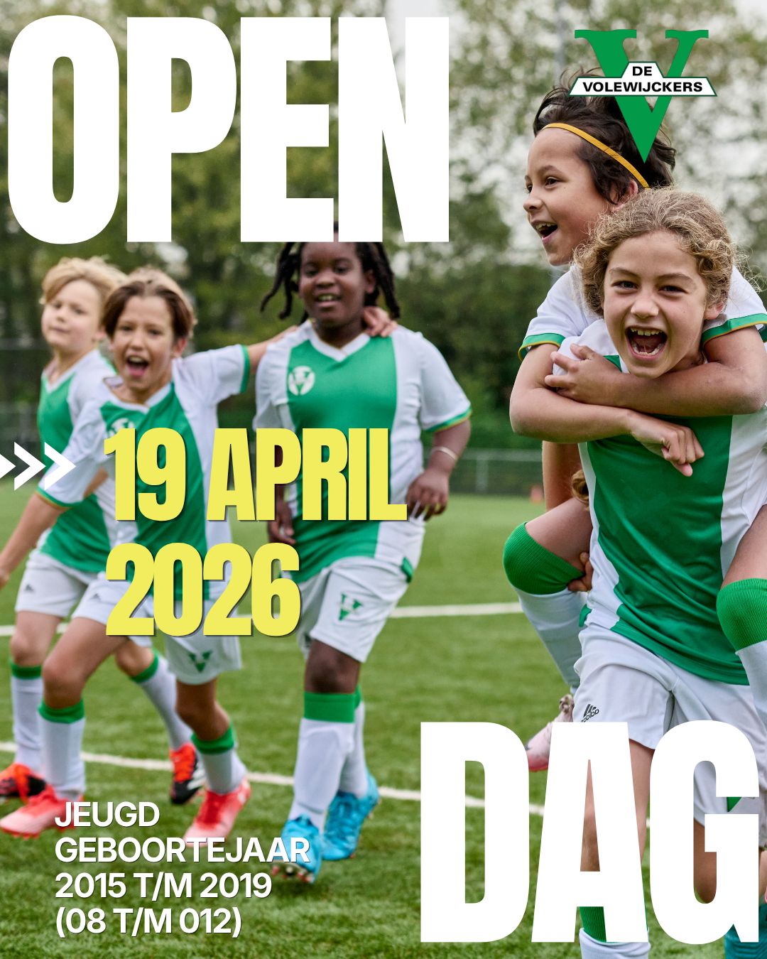 Open Dag Jeugd – 19 april bij De Volewijckers