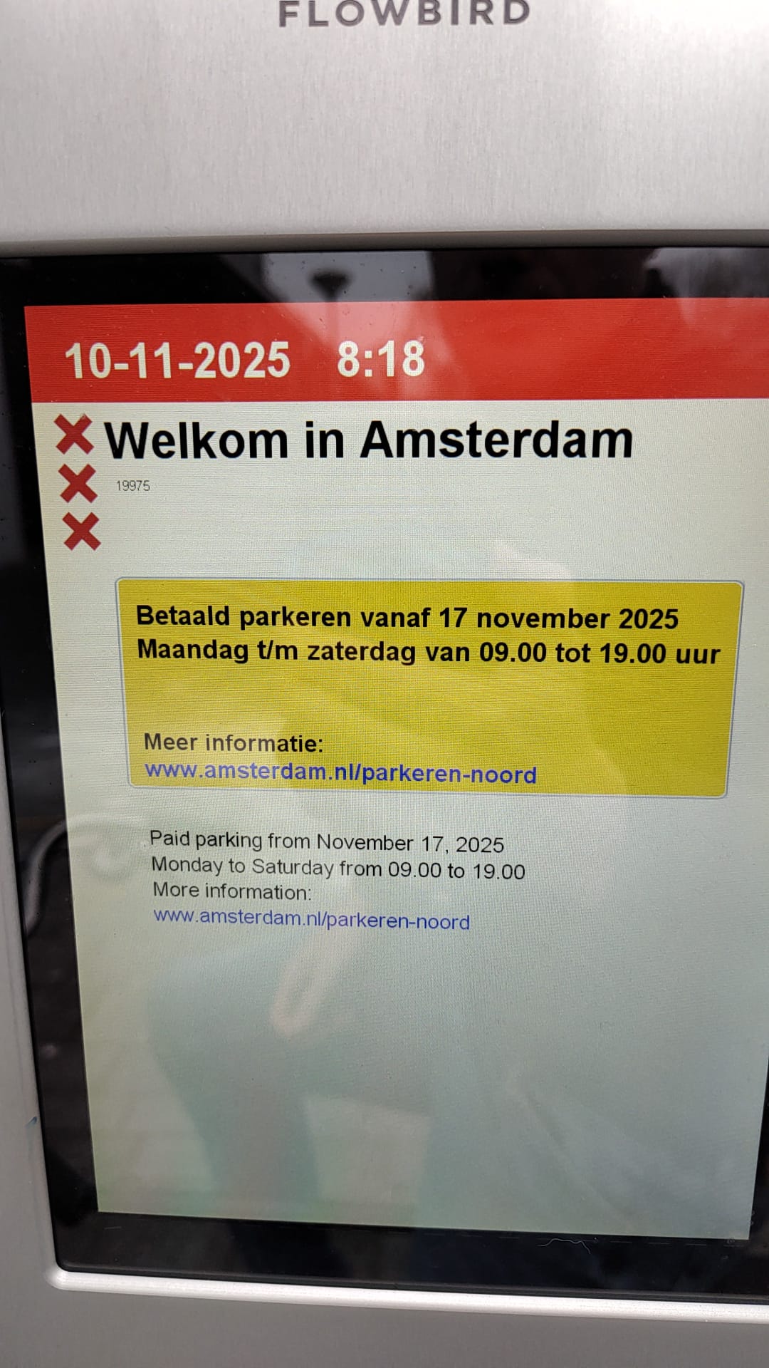 Belangrijk nieuws: betaald parkeren bij sportpark per 17 november 2025